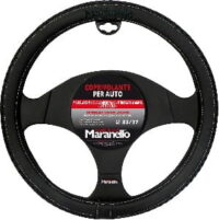 Oto90020 Maranello Steering Wheel Cover Black White Threads