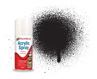 33 Black Matt Spray Humbrol - 150Ml Acrylic DIS