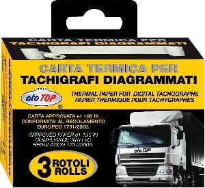 Truck Tachograph Electronic Thermal Paper Rolls X3