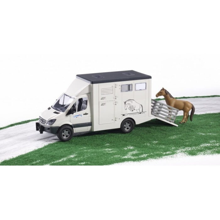 Bruder Mercedes Benz Sprinter Animal Transporter Incl. 1 Horse 2533