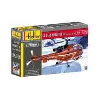Alouette Iii Civile Mountain Rescue 1/72 Kit Heller 80289