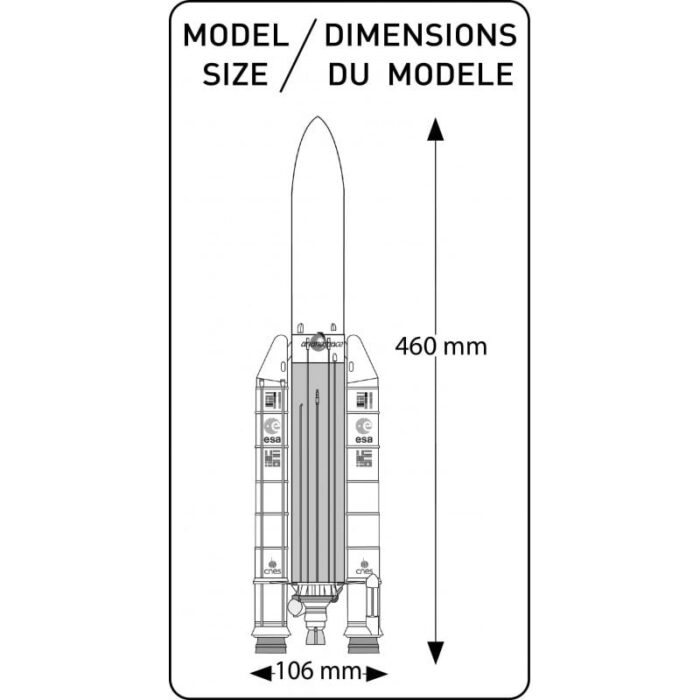 Ariane V Spaceship 1/125 Rocket Kit Heller 80441