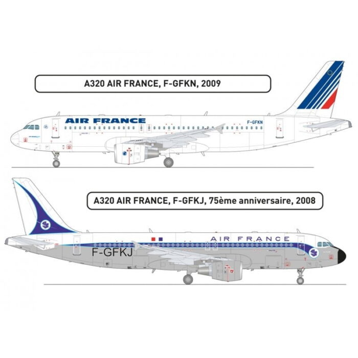Airbus A320 1/125 Air France Kit Heller 80448