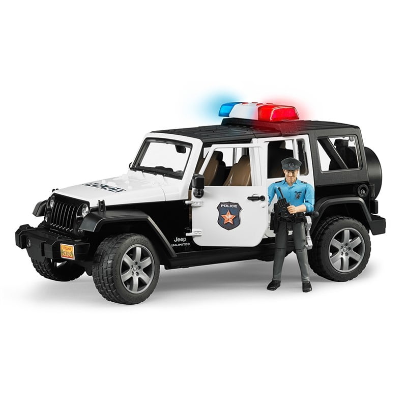Bruder Jeep Wrangler Unlimited Rubicon Police Vehicle With Policeman And  Accessories 2526 - MCL Direct