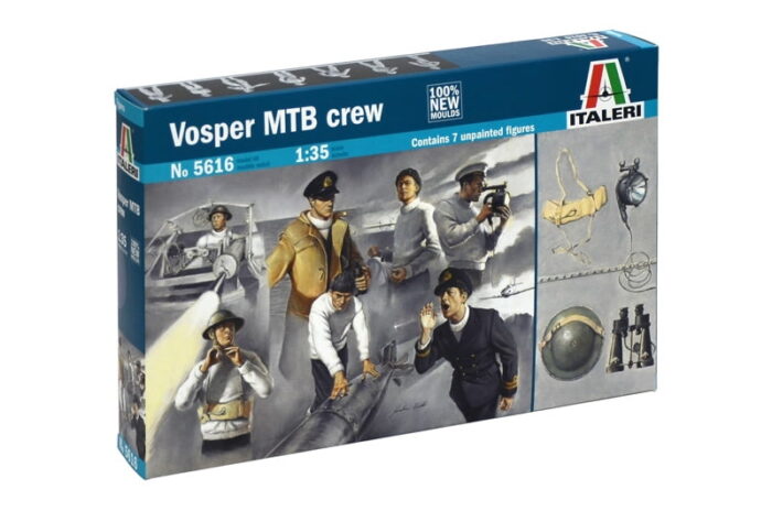 Vosper Mtb Crew 1/35 Kit.Needs Assembly & Painting.