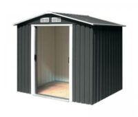 Riverton Parkdale 6X4 Metal Apex Shed Anthracite Grey