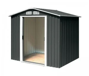 Riverton Parkdale 6X4 Metal Apex Shed Anthracite Grey
