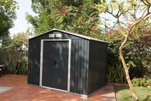 Riverton Parkdale 6X4 Metal Apex Shed Anthracite Grey