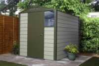 Trimetals Security Shed 6X8 T680 ,Single Door , Optional Window Panel