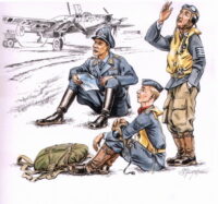 German Pilots At Rest Ww2 (3 Fig) 1/72 Kit.Needs Assembly & Painting.
