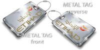 Single Etihad Silver Bag Tag