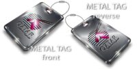 Single Qatar Silver Bag Tag