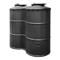 1500 Litre Rain Water Garden Tank Black.