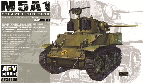 Stuart Tank M5A1 Pbond 1/35 Model Kit