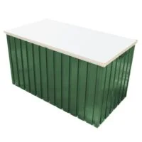 Duramax Deck Patio Box/ Green Metal Cushion Deck Storage Box Large 1.7Metres