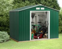 Titan Rosedale 8X6 Metal Apex Shed Green