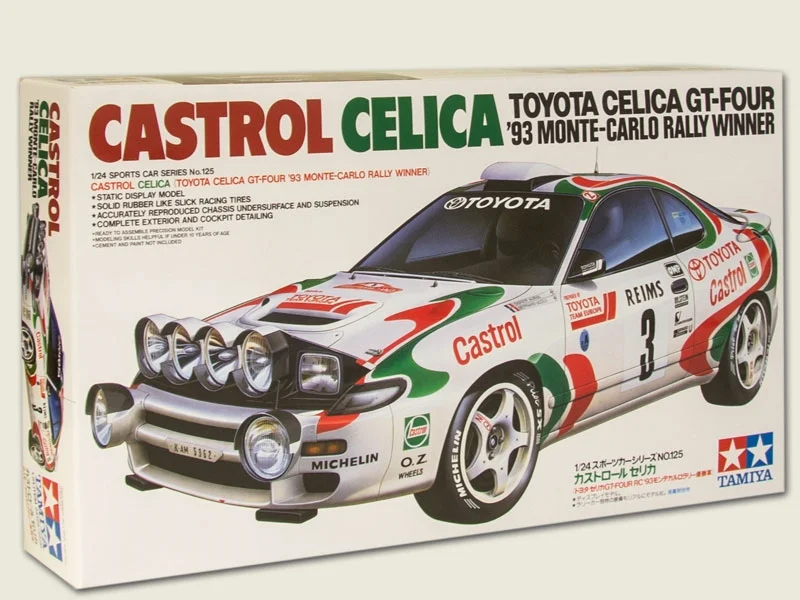 Castrol Rally Celica Assembly Kit Scale - 1/24Th Model Kit