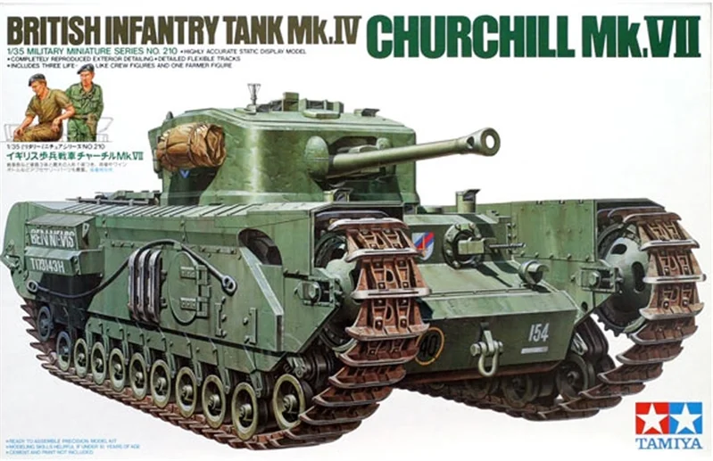 British Churchill Vii Assembly Kit Scale - 1/35Th
