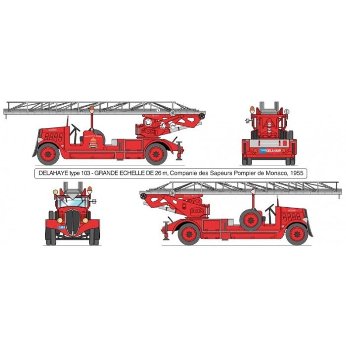 Camion Pompiers 1/24 Bonneville Kit Heller 80780