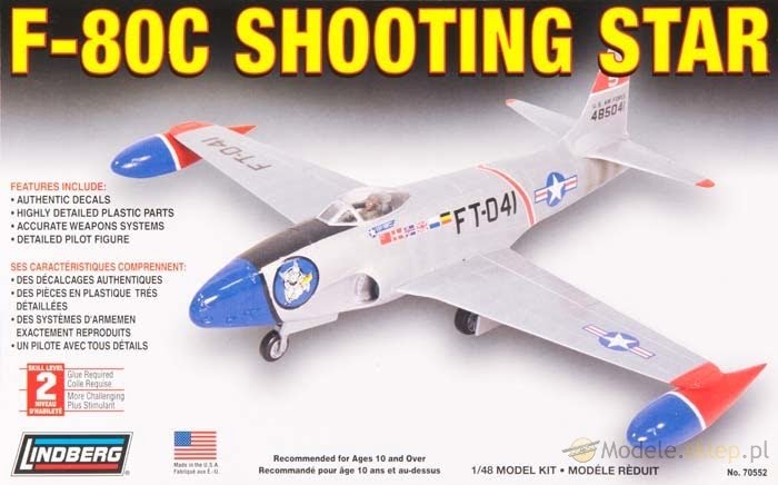 F80C Shooting Star Lindberg Models 1/48 Scale Kit