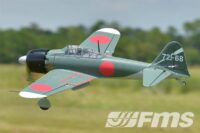 Remote Fms Zero A6M2 W/Retracts/Flap - W/O Tx/Rx/Battery - Olive. Free FMS Polo Shirt & FMS Base ball hat