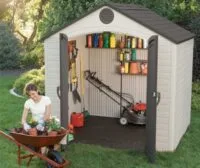 Lifetime Products 8x5 Garden Shed With Floor.