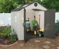 Lifetime Products 8x7.5 feet Garden Shed with Floor