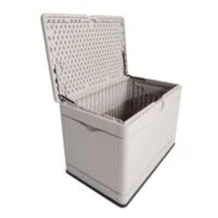 Lifetime Products Patio Deck Box 300 Litre Medium Size With Gas Strut Ram