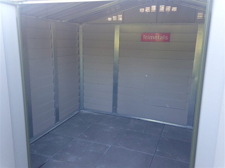 Trimetals 10x8 Metal Shed T108 Double Doors Heavy Metal Shed