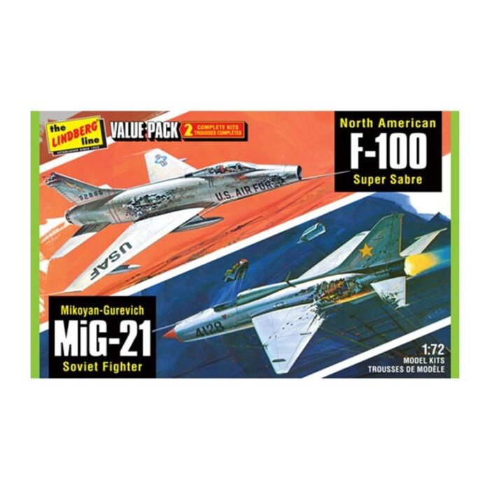 1/72 2 Pack Vietnam Era Fighters - Lindberg