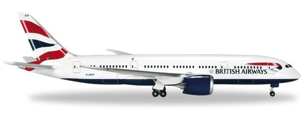 B787-8 (British Airways) G-ZBJF 1/500 Scale