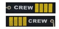 Keyholder with CREW and 4 gold bars on both sides