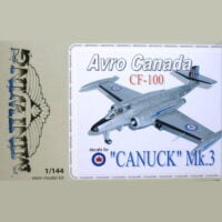Avro Canada CF100 Canuck Mk3 1/144 Scale Resin Kit