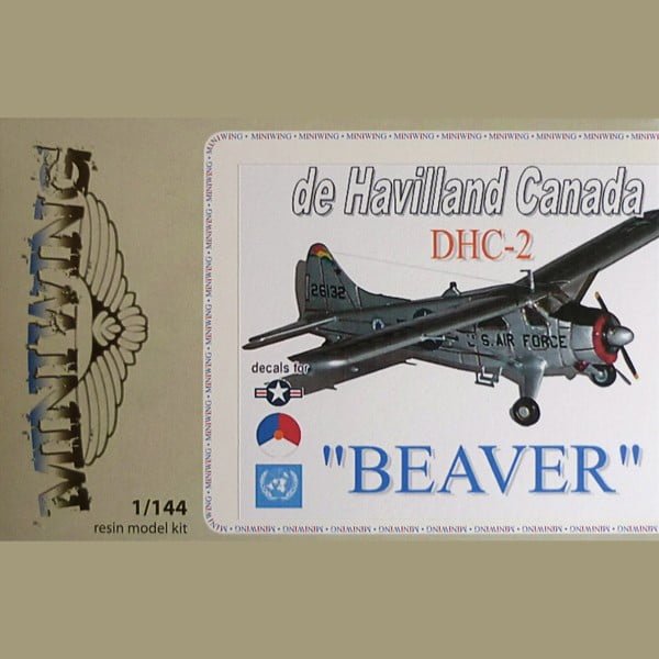 De Havilland DHC2 Beaver KLU, USAF, UN 1/144 Scale Resin Kit