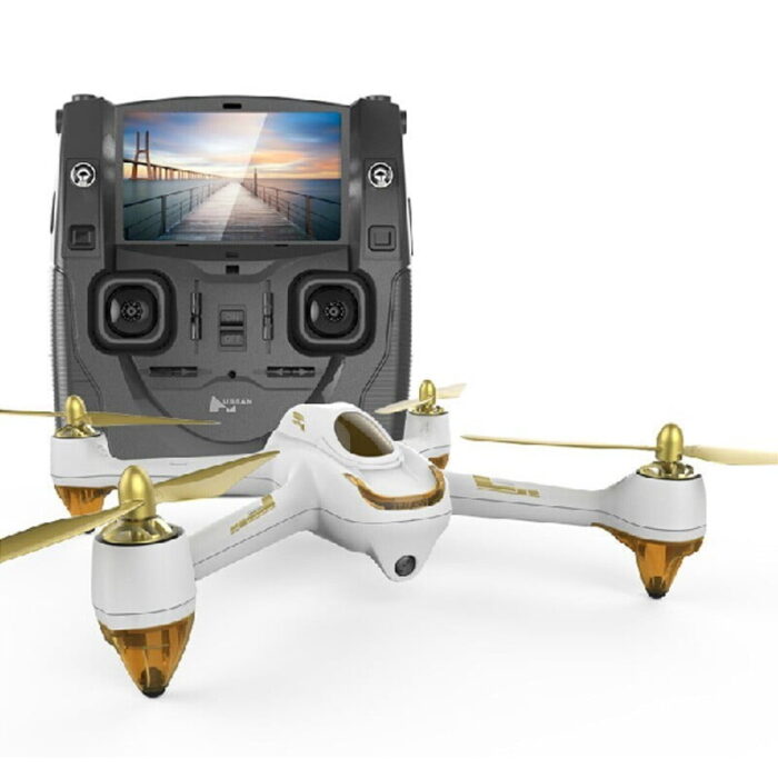 Remote Hubsan 501S Drone Quadcopter White X4 Fpv Quad W/Gps 1080P,1 Key,Follow,Headless Husban