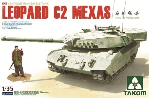 Leopard C2 MEXAS Canadian MBT Takom Kit