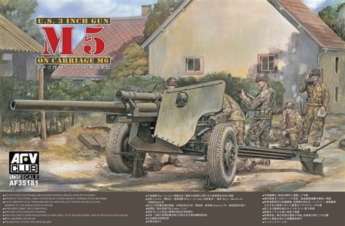 M5 105Mm Howitzer On M6 Carriage Afv Club Kit 1/35