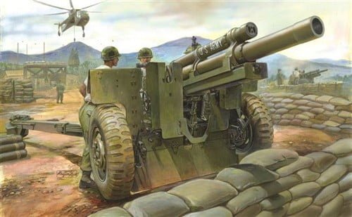 M101A1 105mm Howitzer & M2A2 Carriage AFV Club Kit 1/35