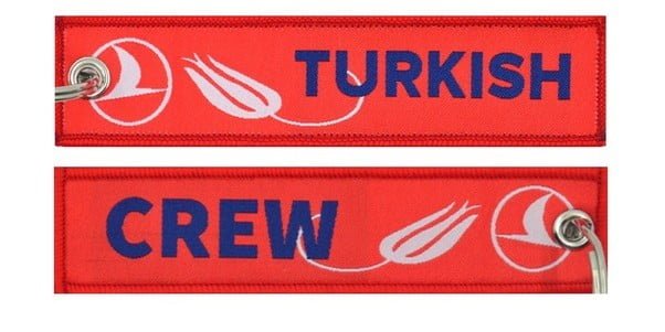 Keyholder with Turkish on one side and Turkish crew on other side