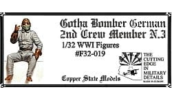 WW1 German Gotha Bomber 2nd Crew Member 3 (Copper State Models F32-019)