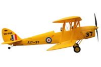 DYNAM TIGER MOTH BIPLANE 1270MM W/O TX/RX/BATT