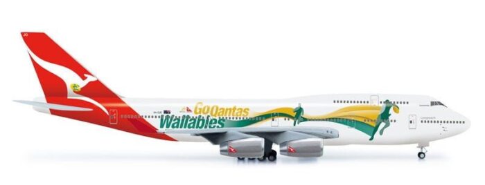 B747-400 (Qantas "Go Wallabies") (Herpa Wings 554664)
