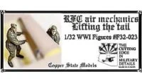 WW1 RFC Air Mechanics lifting position