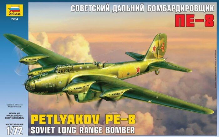 Pe-8 Soviet L/range heavy bomber 1/72 Scale Kit