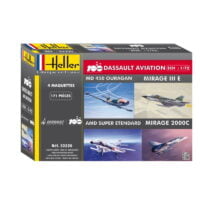 Dassault Aviation 100 Years 1/72 Scale Kits (MD 450 OURAGAN/MIRAGE III E/AMD SUPER ETENDARD/MIRAGE 2000C)