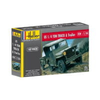 US 1/4 TON TRUCK & TRAILER 1/35 Scale Kit