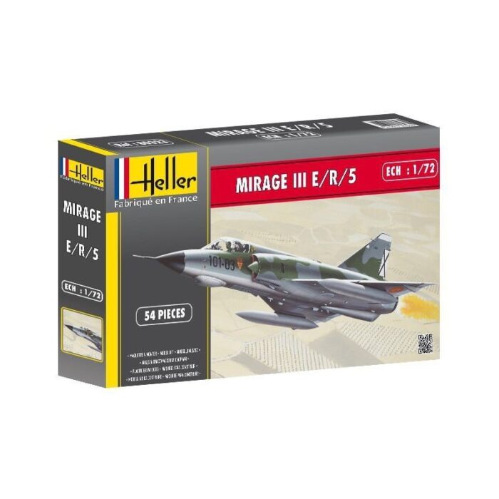 Mirage Iii E/R/5 Ba 1/72 Scale Kit Heller 80323
