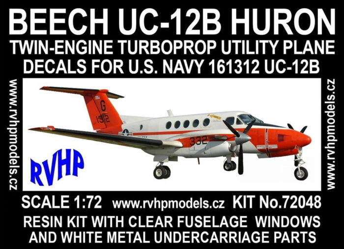 Beech UC12B Huron (US Navy) 1/72 Scale