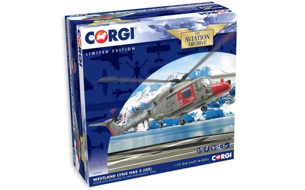 Westland Lynx HAS 3 (ICE), XZ238/434 assigned to HMS Endurance, 2002 1/72 Scale Diecast