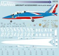 Alpha Jet (Patrouille De France) Decal Sheet 1/48 (Harald Hensel HH48016)